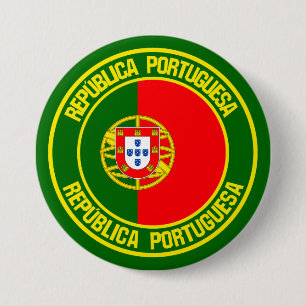 Bóton Redondo 7.62cm Portugal Round Emblem