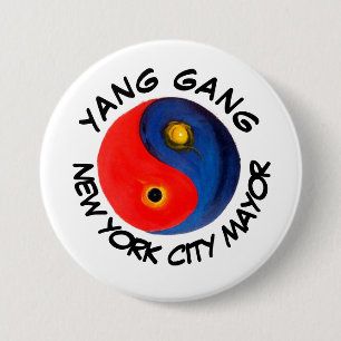 Bóton Redondo 7.62cm Prefeito de Yang Gang NYC