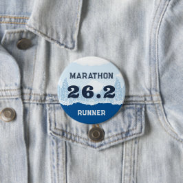 Bóton Redondo 7.62cm Presente do corredor de maratona 26.2