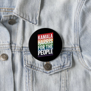 Bóton Redondo 7.62cm Presente engraçado Kamala Harris LGBTQ Orgulho Gay