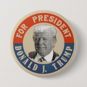 Bóton Redondo 7.62cm Presidente de Donald J. Trunfo Para