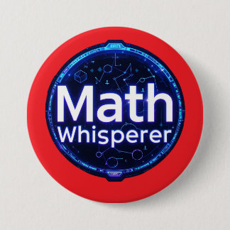 Bóton Redondo 7.62cm Professor de Matemática Mago da Matemática