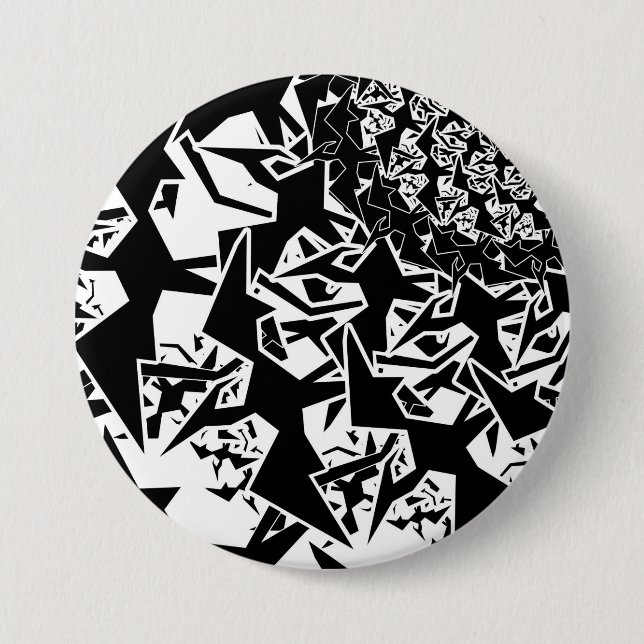 Bóton Redondo 7.62cm Pterodactyl de Fractyl (Frente)