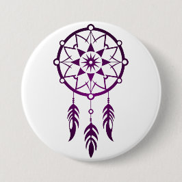 Bóton Redondo 7.62cm Purple Dreamcatcher Button