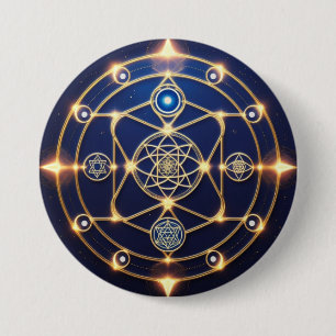 Bóton Redondo 7.62cm Radiação Divina – 5: Energia Universal Iluminada