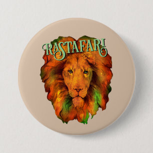 Bóton Redondo 7.62cm Rastafari (Leão Reggae Rastafariano)