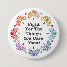 Bóton Redondo 7.62cm RBG Collar Mandala Button