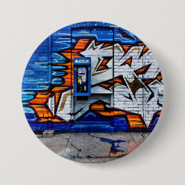 Bóton Redondo 7.62cm Reflexão da Versão de Cor do Phone Booth 12