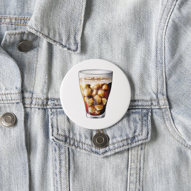 Bóton Redondo 7.62cm Refrescando A Bebida De Soda Fria Com Gelo Com Bol (Criador carregado)