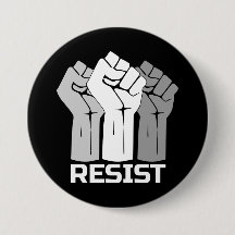 Resistir com punho - em branco botão 0002