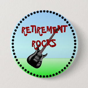 Bóton Redondo 7.62cm Rochas de Baixa com Quadro Preto