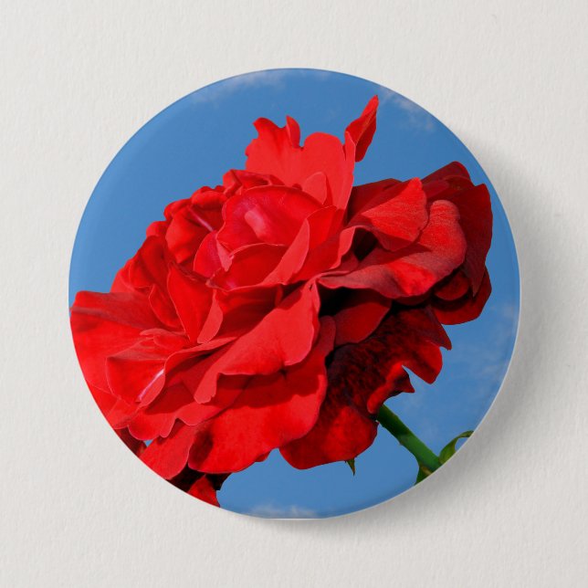 Bóton Redondo 7.62cm Rosa Don Juan rosa com um céu azul (Frente)