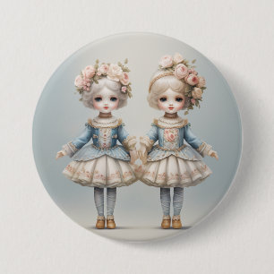 Bóton Redondo 7.62cm Rosa-dos-ventos do Ballet Quebra-Nozes