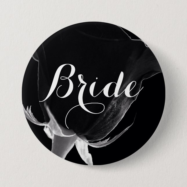 Bóton Redondo 7.62cm Rosa Noire (Frente)