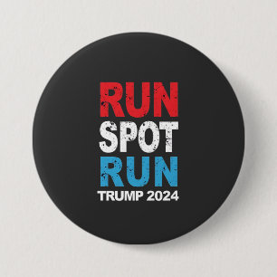 Bóton Redondo 7.62cm Run Spot Run Trump 2024 eleição Trump Vance