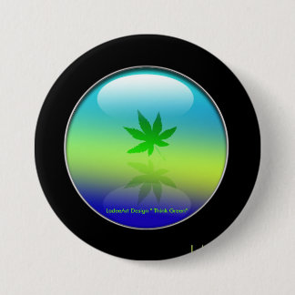 Bóton Redondo 7.62cm Saavy ambiental "pense verde "