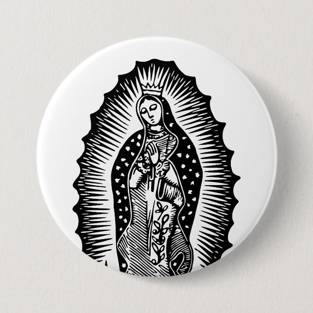 Bóton Redondo 7.62cm Santo Mary (Frente)