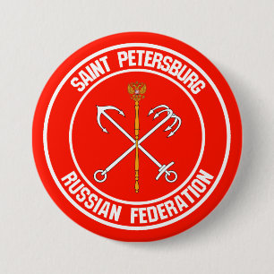 Bóton Redondo 7.62cm Santo Petersburg Round Emblem