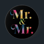 Bóton Redondo 7.62cm Senhor & Senhor Festa de Despedida Gay Casamento G<br><div class="desc">Senhor & Senhor Festa de Despedida Gay Casamento Gay</div>