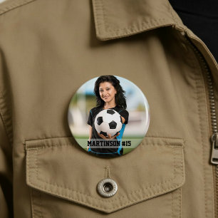 Bóton Redondo 7.62cm Seu futebol personalizado de fotos ou o seu esport