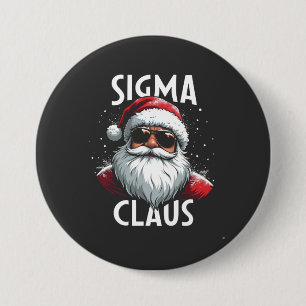 Bóton Redondo 7.62cm Sigma Claus Funny Gen Alpha Escola Christma