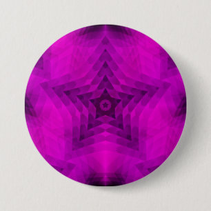 Bóton Redondo 7.62cm Silhueta de Árvore de Natal e Gradação de Estre