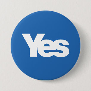 Bóton Redondo 7.62cm Sim independência escocesa 2014 de Scotland