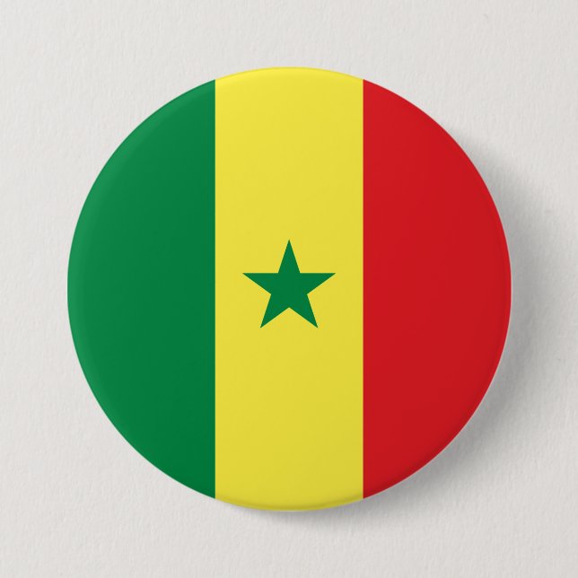 Bóton Redondo 7.62cm Sinalizador senegalês (Frente)