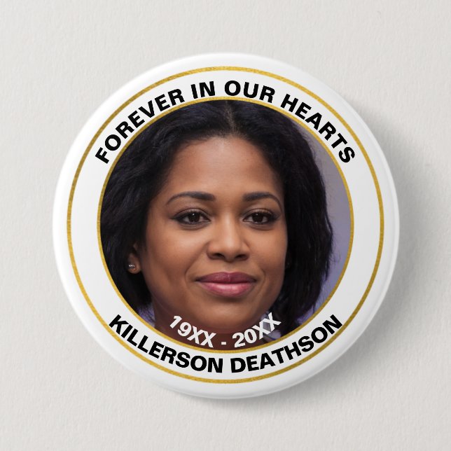 Bóton Redondo 7.62cm Skaymarts | Para Sempre No Botão Nossos Corações (Frente)