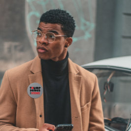 Bóton Redondo 7.62cm Slogan do protesto anti-trump