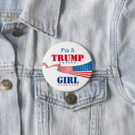 Bóton Redondo 7.62cm Sou uma Trump Girl - Button