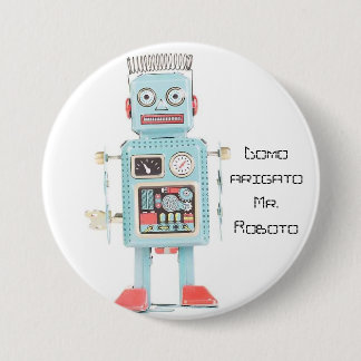 Bóton Redondo 7.62cm Sr. Roboto do arigato de Domo