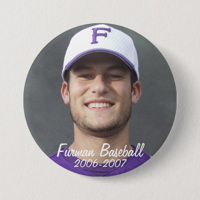 Bóton Redondo 7.62cm StembridgeW2007Mug, Furman Baseball, 2006-2007 (Frente)
