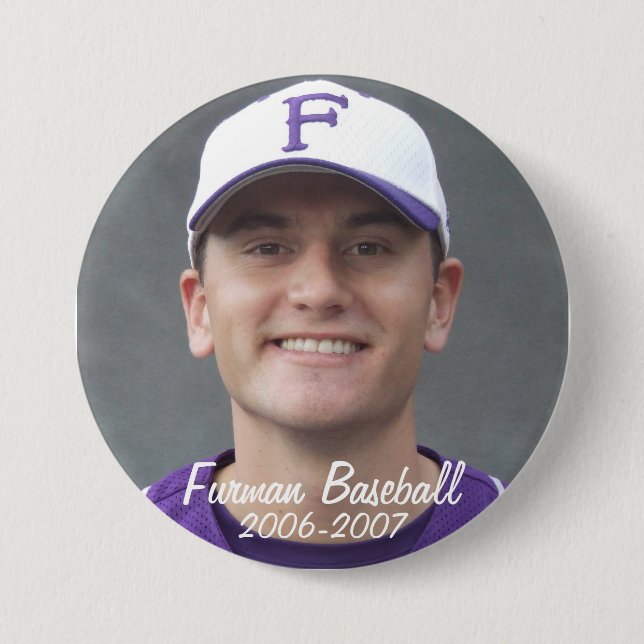 Bóton Redondo 7.62cm StembridgeW2007Mug, Furman Baseball, 2006-2007 (Frente)