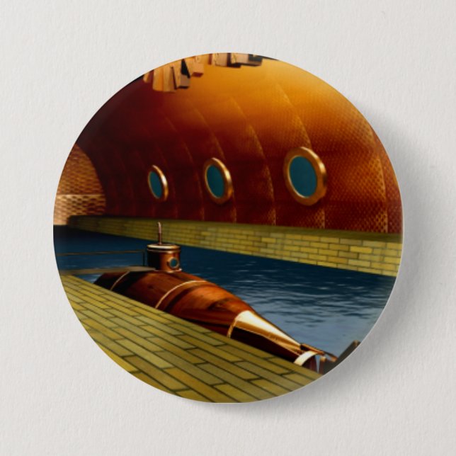 Bóton Redondo 7.62cm submarino precoce (Frente)