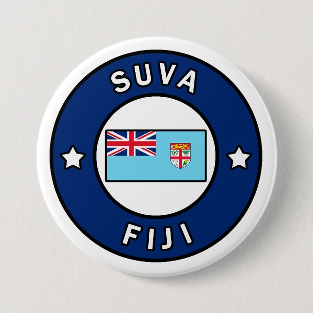 Bóton Redondo 7.62cm Suva Fiji (Frente)