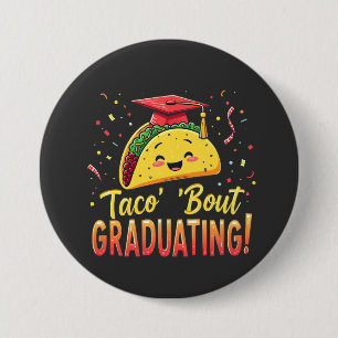Bóton Redondo 7.62cm Taco 'Sobre Graduação Cinco De Mayo