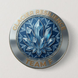 Bóton Redondo 7.62cm Team F – Glacier Resilience Emblem | Ice Strength 