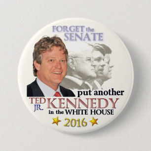 Bóton Redondo 7.62cm Ted Kennedy, Jr. para o presidente 2016