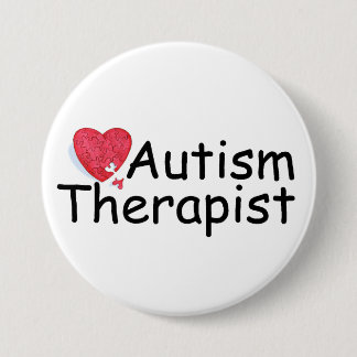 Bóton Redondo 7.62cm Terapeuta do autismo (quebra-cabeça de Hrt)