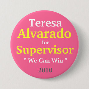 Bóton Redondo 7.62cm Teresa Alvarado para o supervisor, 2010