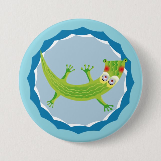 Bóton Redondo 7.62cm Tierno cocodrilo (Frente)