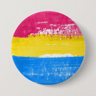 Bóton Redondo 7.62cm Tinta do Orgulho Pansexual
