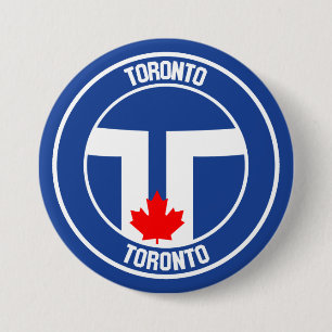 Bóton Redondo 7.62cm Toronto Round Emblem