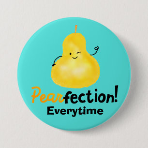 Bóton Redondo 7.62cm Trocadilho de Pear Positivo - Pearfecção