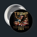 Bóton Redondo 7.62cm Trump 2024 Retome América Bandeira Americana Trump<br><div class="desc">Trump 2024 Recupera a América do Flag Trump 2024</div>