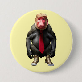 Bóton Redondo 7.62cm Trump Baboon Button