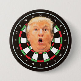 Bóton Redondo 7.62cm Trump Dartboard Funny Donald Dart Board Política