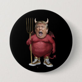Bóton Redondo 7.62cm Trump Devil Button