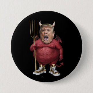 Bóton Redondo 7.62cm Trump Devil Button